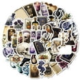 thumbnail image 7 of NookHive 50pcs Dark Aesthetics Stickers with Oil Lamp, Crow & Skull, Non-Repeating Waterproof Goth & Halloween Decals, 7 of 7
