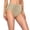 *08Beige, variant on Women High Waisted Bikini Bottom Retro Ruched Swim Bottom Shirred Tankinis Brief Red 2XL