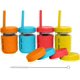 thumbnail image 1 of Vasos de vidrio para beber 22 (12 oz, colores brillantes: azul, verde, morado, amarillo) Colores brillantes: naranja, rojo, amarillo, azul 8 oz, 1 of 5