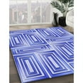 thumbnail image 3 of Ahgly Tapis Rectangulaire Lavable en Machine Intérieur Transitionnel Bleu Ange Bleu, 5 Pieds x 7 Pieds, 3 of 7
