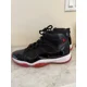 thumbnail image 1 of A i r-Jor-dan 11 Retro Bred Basketball Shoes Black Red Size 10, 1 of 6