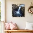 thumbnail image 4 of Waterfall Landscape Canvas Wall Art for Living Room, Country Nature Rock Leaf Water Spray Wall Decor Framed Artwork Pictures Ready to Hang for Bedroom Office Home Decor, 4 of 9