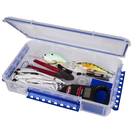 Outdoors Waterproof Tuff Tainer - Fishing Lure Tackle And Gear Storage Box Ultimate Includes Zerust Anti-rust Tab Wp5000 Series 14 Double Deep