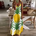thumbnail image 3 of Lunarable Pineapple Sleeveless Dress Woman Fashion Long Dresses Women's Summer Suit Dress Summer 2025 Women, 3 of 7