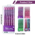 thumbnail image 3 of 6 Pack Erasable Gel Ink Pens - Retractable 0.5mm Smooth Writing Pens - Colored Friction Erasable Ballpoint - Pink, 3 of 8