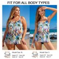 thumbnail image 4 of Ocean Blues Women's Plus Size Mesh Tankini Top Blouson Tankini Bathing Suit Top Loose Fit Swimsuit for Woman Size L, 4 of 8
