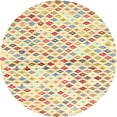 thumbnail image 1 of Ahgly Company Tapis d'Intérieur Lavables en Machine, Ronds, Contemporains, Cuivre Clair, Ronds de 5', 1 of 7