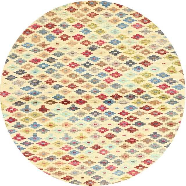 Ahgly Company Tapis d'Intérieur Lavables en Machine, Ronds, Contemporains, Cuivre Clair, Ronds de 5'