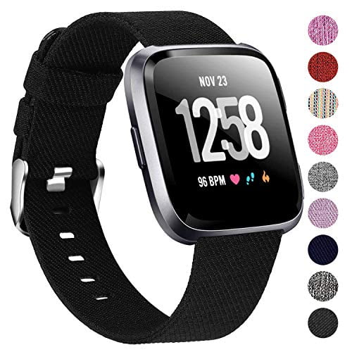 Bands For Fitbit Versa Lite,Woven Fabric Strap Adjustable Wristband Versa 2 