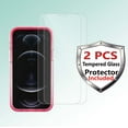 thumbnail image 4 of iPhone 12 Pro / iPhone 12 Case Clear, Njjex [2-Pack] for Apple iPhone 12 Pro Tempered Glass Screen Protector, Crystal Clear Shock Absorption Technology Bumper Soft TPU Cover, 4 of 9