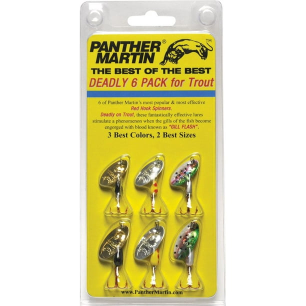 Panther Martin Best of the Best Trout Fishing Lure Kit, Assorted, 6