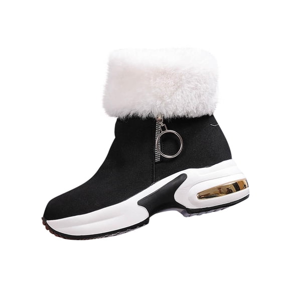 Npasoilc Snow Boots for Women,Winter Boots,Ankle Boots and Fluff Boots With Fleece,Fur Lined Short Boots