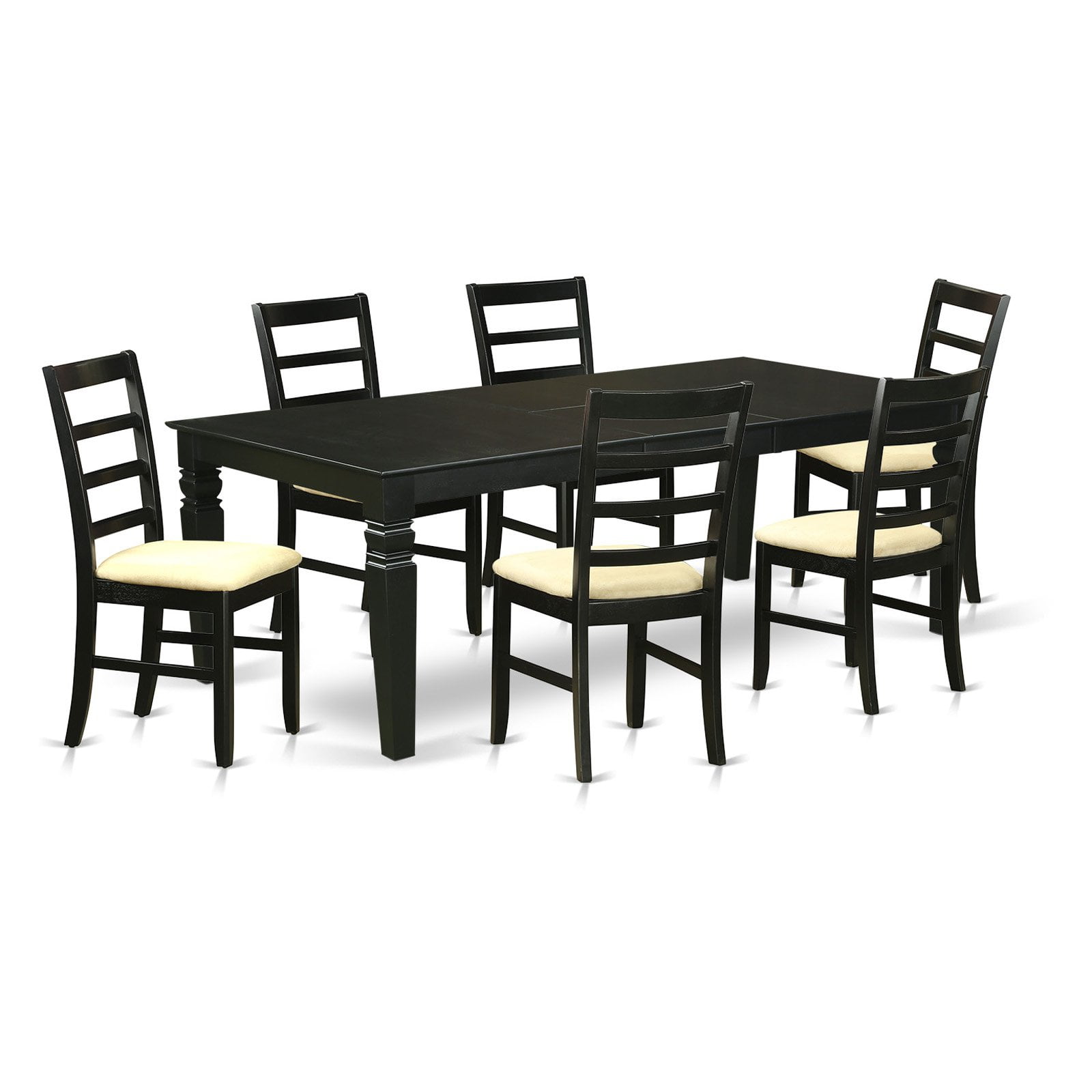 East West Furniture Logan 7 Piece Shaker Dining Table Set