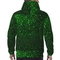 thumbnail image 7 of Fotbe Men's Hoodie with Green Sparkling Pattern - Kangaroo Pocket Pullover Hooded Sweatshirt, Perfect for Daily Wear, Travel, and Home-Large, 7 of 7