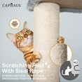 thumbnail image 5 of CAPHAUS Cat Tower for Indoor Cats, Modern Cute 37-Inch Small Cat Tree with Widened Perch for Large Cats Kittens, Multi-Level Cat Activity Tree with Scratching Posts and Ramp, 2-Door Cat Cave Condo, 5 of 8