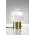thumbnail image 2 of 8" X 8" X 12" Brass Glass Table Lamp, 2 of 3