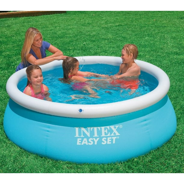Aan de overkant trimmen Onderzoek Intex 6' x 20" Easy Set Inflatable Swimming Pool - Aqua Blue | 28101EH  (54402E) - Walmart.com