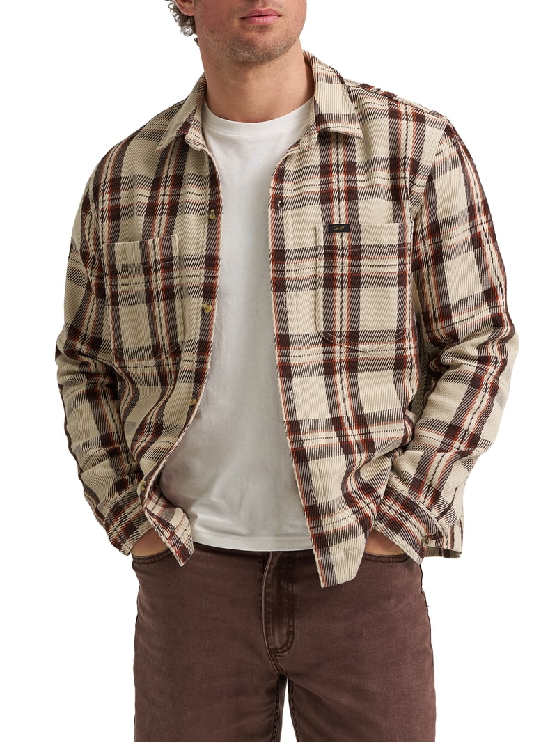 Lee® Men's Heritage Plaid Overshirt - Walmart.com