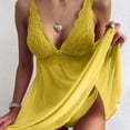 thumbnail image 1 of Pijama sexy con tirantes de encaje, camisón de casa multicolor de talla grande, 1 of 6