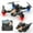 Black, variant on CheAAlet WiFi FPV Drone with 1080P HD Camera Altitude Hold Mode Foldable RC Drone Quadcopter Circle Fly, Route Fly, Altitude Hold, Headless Mode