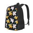 thumbnail image 2 of Daiia Lilies Flowers Backpack for Men and Women -Durable Backpack Large Capacity, Water-Resistant Bag with Adjustable Straps and Laptop Compartment, 2 of 9