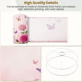 thumbnail image 4 of Lampshades 2 Pack Pink Roses Butterflies Soft Floral 13"x13"x10" Light Shade for Table Lamps Floor Lamp Shades Lampshade Replacement Easy Assembly, 4 of 8