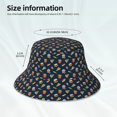 thumbnail image 3 of Fotbe Fastfood Sombrero Tipo Pescador con Estampado – Sombrero de Sol de Algodón de Moda para Playa, Golf, Pesca, 3 of 6