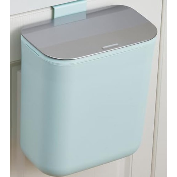 2.4 Gallon Kitchen Compost Bin for Cabinet Door Small Hanging Trash Can
