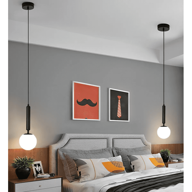 Lámpara De Techo Esfera De Candelabro Moderno Luz Colgante Xtellar negro