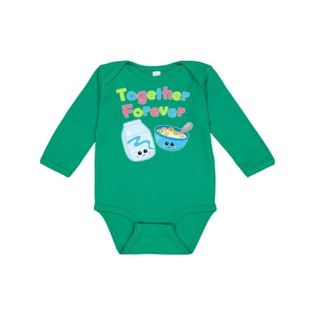 

Inktastic Together Forever- Milk and Cereal Gift Baby Boy or Baby Girl Long Sleeve Bodysuit