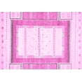 thumbnail image 1 of Ahgly Company Indoor Rectangle Solid Pink Modern Area Rugs, 4' x 6', 1 of 4