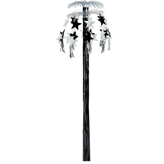 Beistle Star Cascade Fountain black & silver Party Decoration (Case of 12)