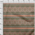 thumbnail image 2 of oneOone Georgette Viscose Fabric Leaves & Floral Block Print Fabric BTY 42 Inch Wide, 2 of 4