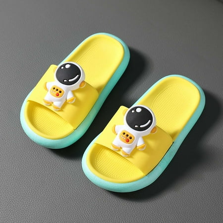 

QISIWOLE Children s Shoes Three-dimensional Cartoon Astronaut Non-slip Soft-soled Slippers clearance under $10