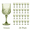 Green, variant on 24 Pack 7oz Green Plastic Wine Glasses, Cocktail Cups for Wedding Party Banquet Holiday Events, Multicolor