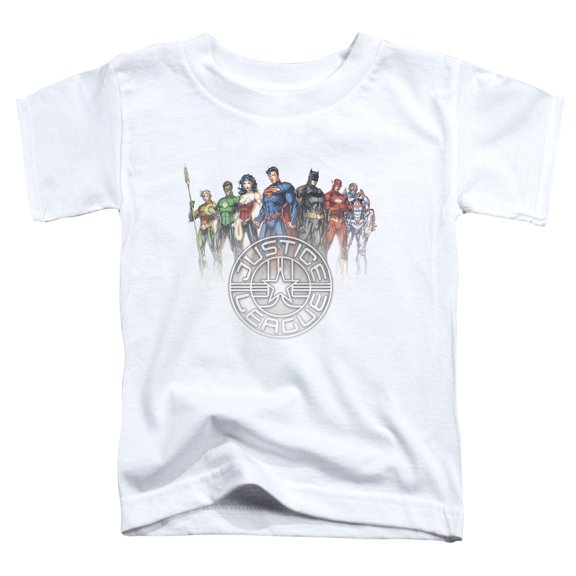 Jla - Circle Crest - Toddler Short Sleeve Shirt - 3T