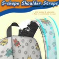 thumbnail image 5 of Robot and Gears Gray Pattern 17" Waterproof Oxford School Backpacks for Teens, S-Shape Padded Straps, for School, Travel, Hiking, Camping, 5 of 5