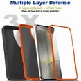 thumbnail image 4 of For Samsung Galaxy S24 / Galaxy S25 Case Shockproof Dust / Drop proof Heavy Duty Rugged Protectie Cover 3 in 1 Layers Case For Galaxy S24 S25 6.2'' Orange, 4 of 9