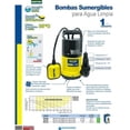 thumbnail image 2 of Bomba Sumergible Agua Limpia Potencia 1/2 Hp Bsl505 Surtek SURTEK BSL505, 2 of 3