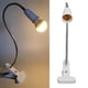 thumbnail image 5 of Portalámparas Con Clip De Escritorio, 11,8 Pulgadas, Cuello De Cisne, Casquillo De Luz E27, Soporte De Luz Con Clip De Escritorio Flexible Ajustable Para Cabecera, 5 of 7