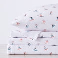 thumbnail image 4 of Great Bay Home Turkish Cotton Printed Flannel Sheet Set  (Twin, Ski Slope), 4 of 6