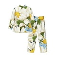 thumbnail image 2 of Kll Bees Collecting Nectar Sleepwear Mens Flannel Pajamas,Long Cotton Pj Set, 2 of 9
