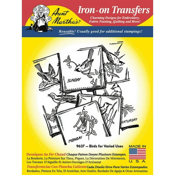 Aunt Martha's #9637 Birds for Varied Uses