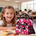 thumbnail image 4 of DISNIMO Backpack and Lunch Box Set for Girls 10-12, Panda Cherry Blossom Print 17 Inch Schoolbag with Pencil Case for Primary Middle School Students, Large Capacity Lightweight Daypack for Travel, 4 of 7