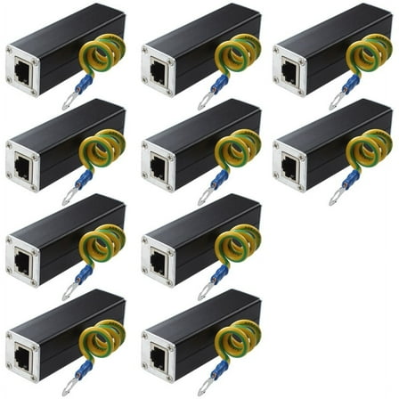 4X RJ45 Plug Ethernet Network Surge Protector Arrester 100MHz