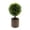 B, variant on Artificial Topiary Potted Boxwood Plant, Ongmies 1Pc Small Fake Topiary Ball Tree Greenery Arrangements, Faux Grass Plant Model Vivid Bonsai Ornament Home Cabinet Shelf