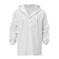 thumbnail image 4 of Men's Shirts Blouse Top For Man Solid Outdoor Loose Casual Shirts, 4 of 4