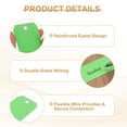 thumbnail image 3 of Uxcell Blank Shipping Tags Shipping Tags with Wire Manila Hang Label Tag with Reinforced Eyelet for Inventory Gift Label Green 4-3/4", 3 of 6