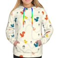thumbnail image 3 of KLL colorful Squirrel Nuts for Womens Pullover Hoodie with Pocket Hooded Long Sleeve Shirts Sweatshirt for Women-XX-Large, 3 of 7