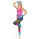 thumbnail image 5 of Conjunto de 8 leggings de los años 80 y 90 para mujer adulta, disfraz retro de Cosplay, ropa deportiva para Halloween, diadema, traje de carnaval, 5 of 5